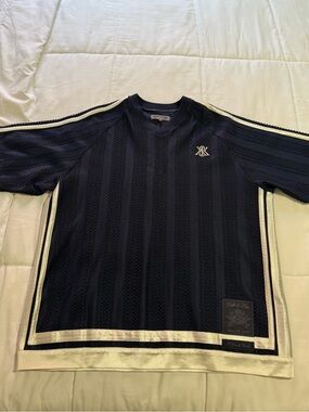 Kith Leon Short Sleeve Lace Combo Jersey 'Nocturnal'